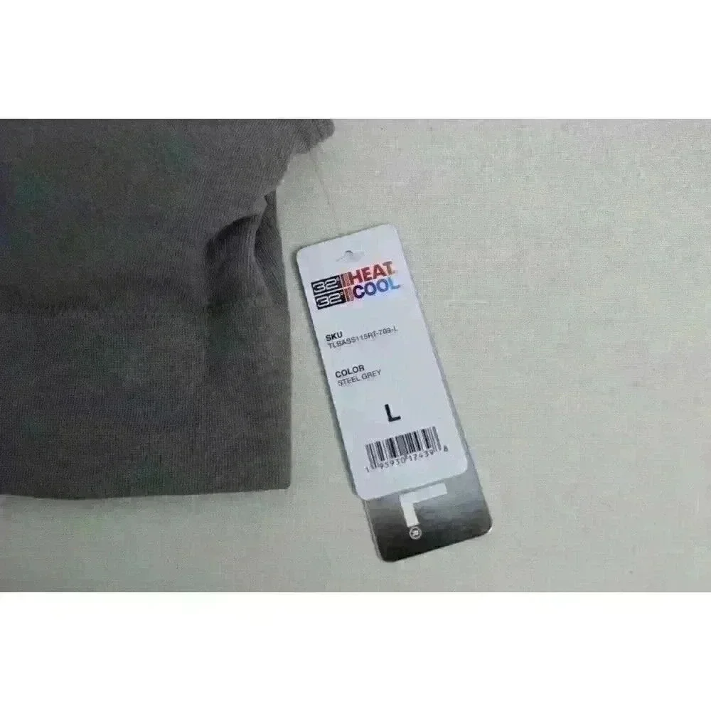 New Women's‎ 32 Degrees Cool Steel Gray Seamless Racerback Sports Bra Size L NWT